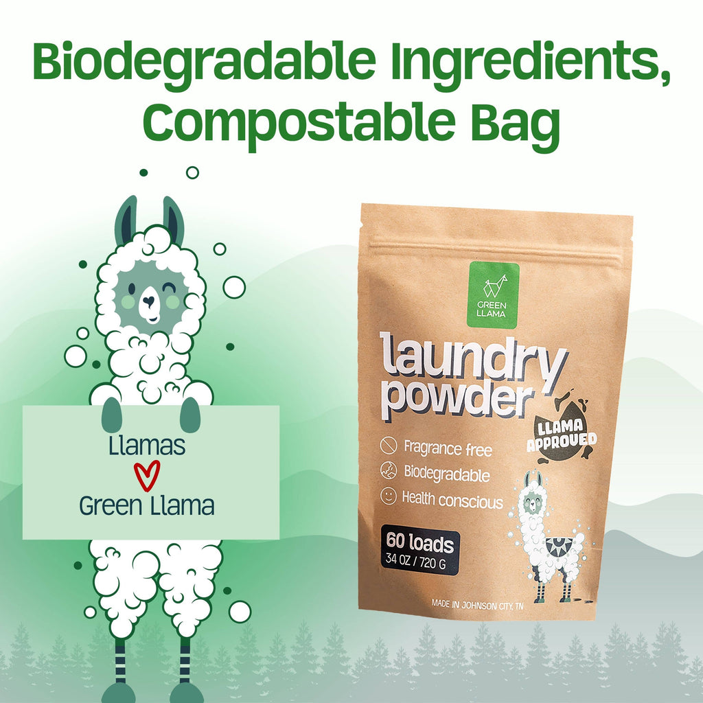 Green Llama Laundry Powder, Fragrance-Free (60 Loads), photo 5