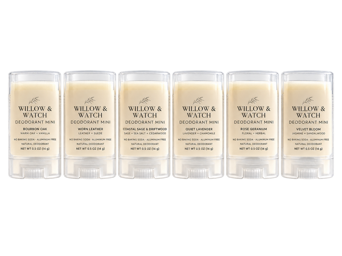 Willow & Watch Deodorant Mini, travel-size tallow deodorant