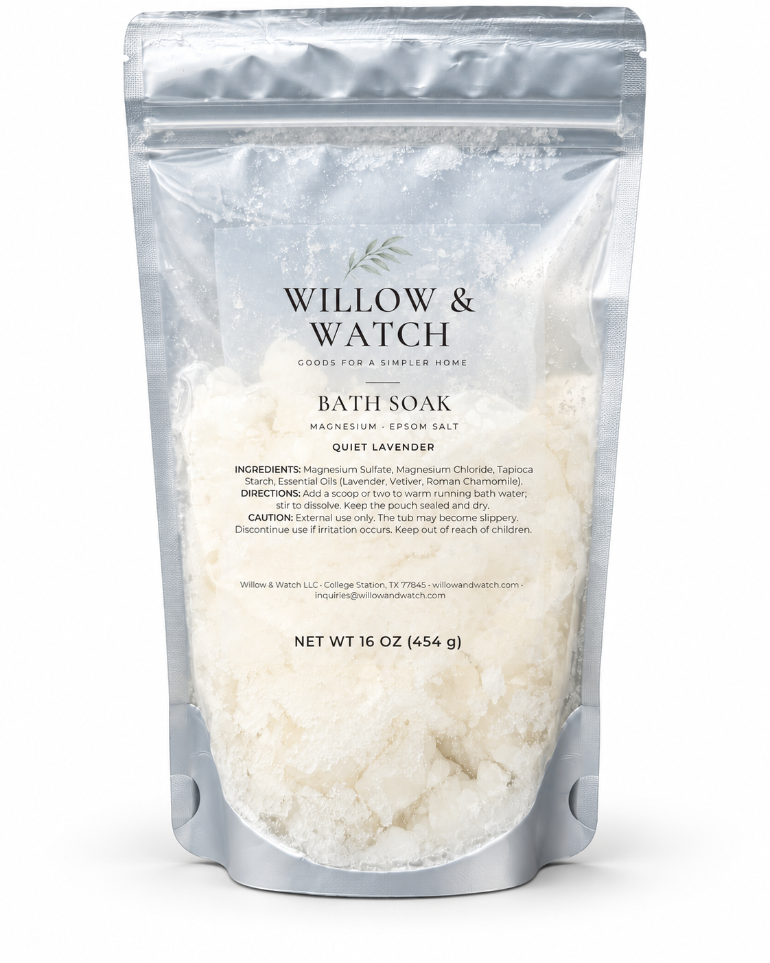 Willow & Watch Bath Soak, Quiet Lavender