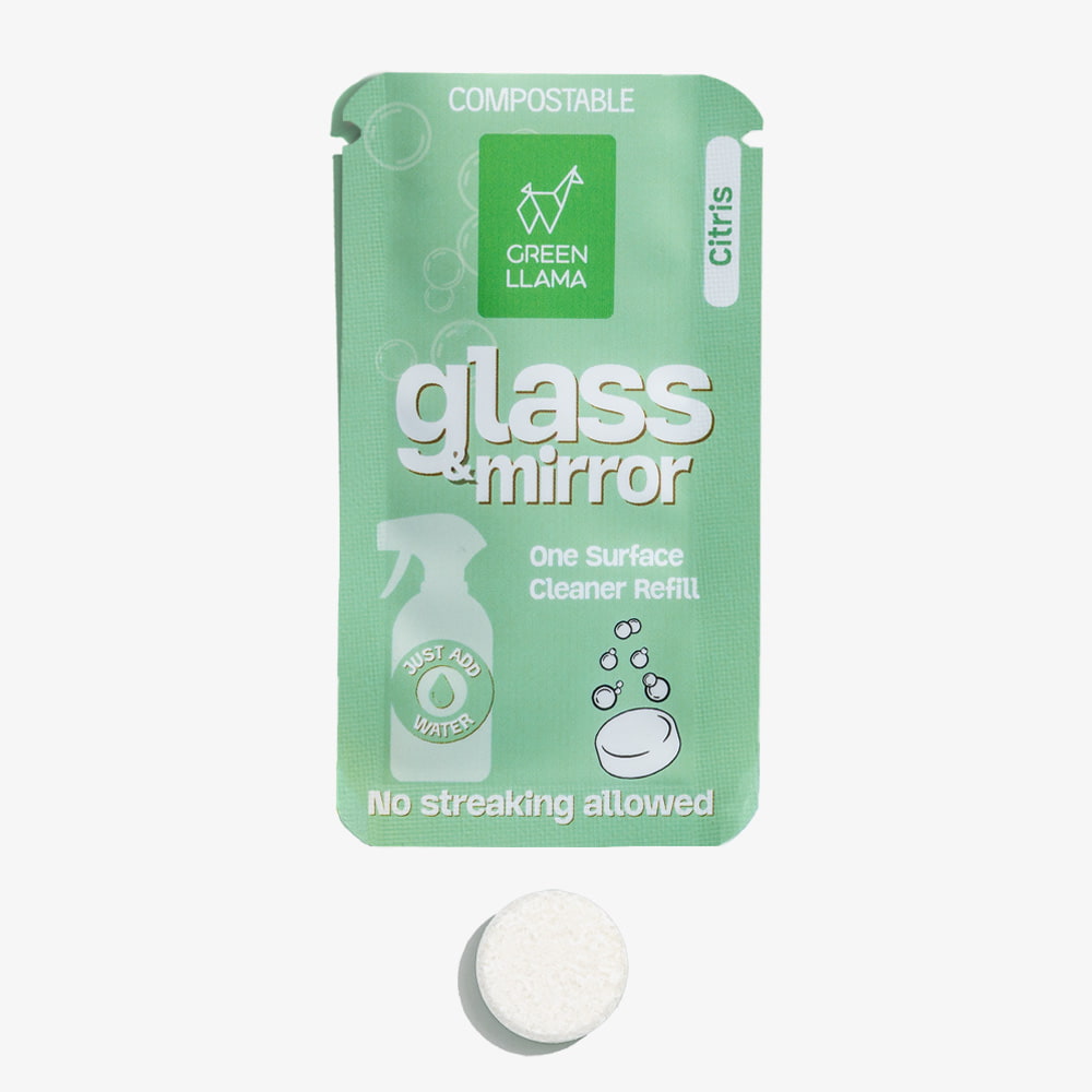 Green Llama Glass & Mirror Cleaner Refills, Litsea (3-Pack), photo 2