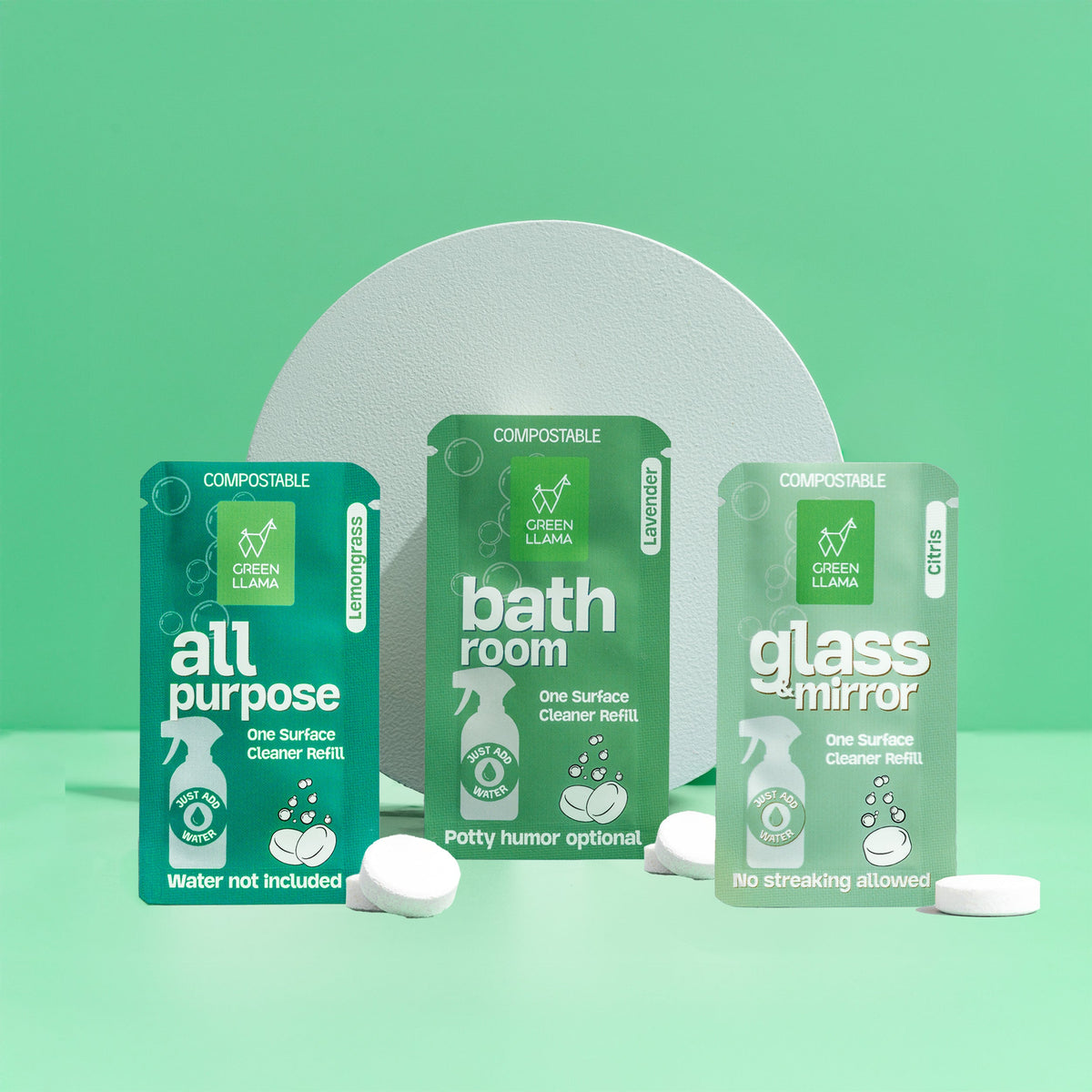 Green Llama Cleaning Refill Tablet Bundle