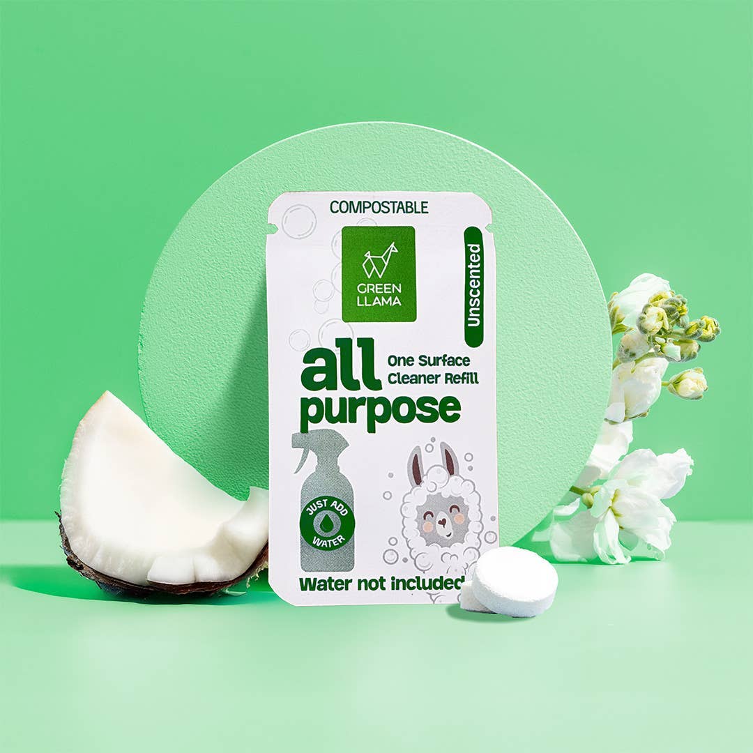 Green Llama All-Purpose Cleaner Refill Tablets, Fragrance-Free